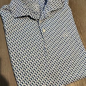 Rhoback Polo Shirt All Over State Of Florida Graphic Print Mens Med. Golf
Shirt